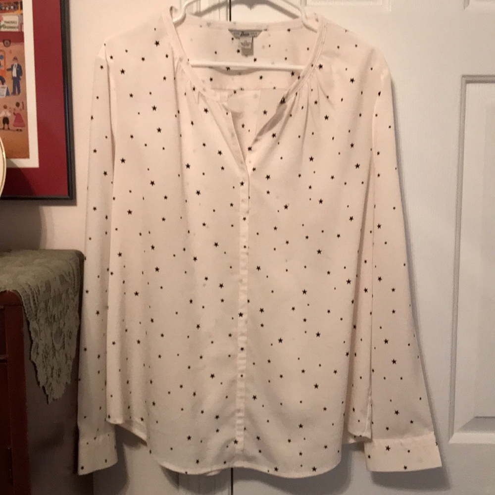 Bass & Co LS Silky Blouse